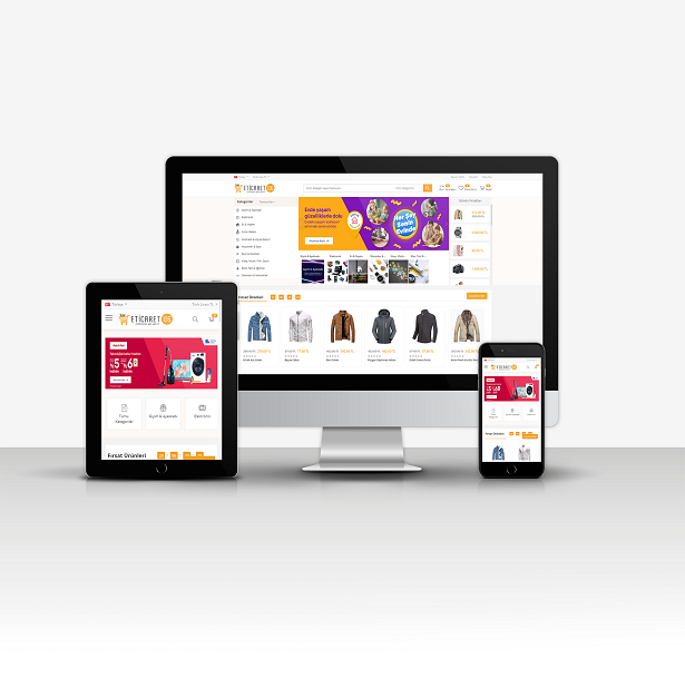 Profesyonel E-Ticaret Web Sitesi V6